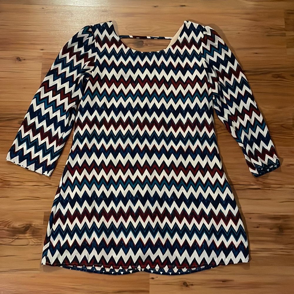Speechless XL Chevron Dress